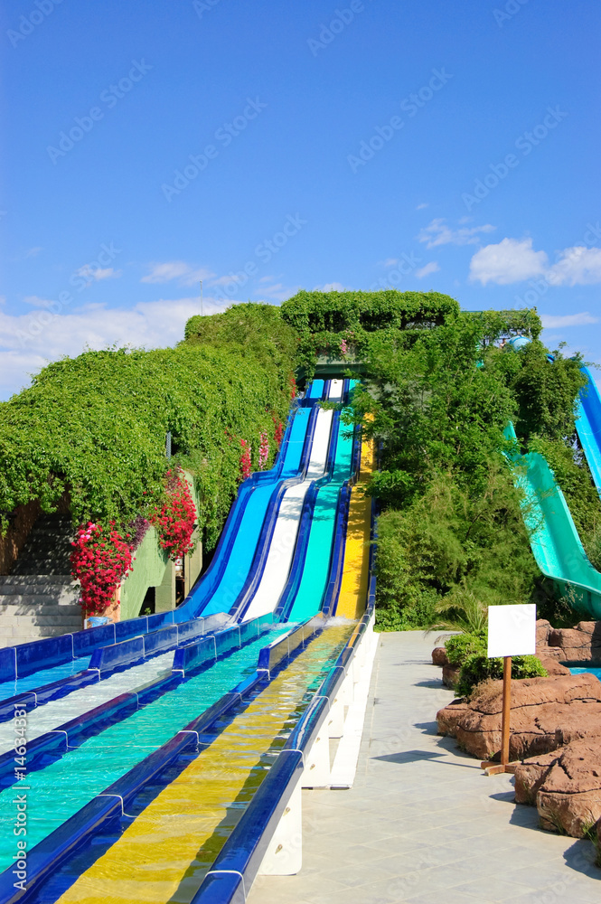 Aqua park water attractions, Antalya, Turkey