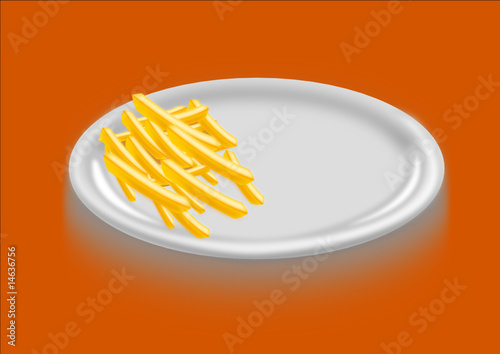 Teller French Fries & Pommes Frites