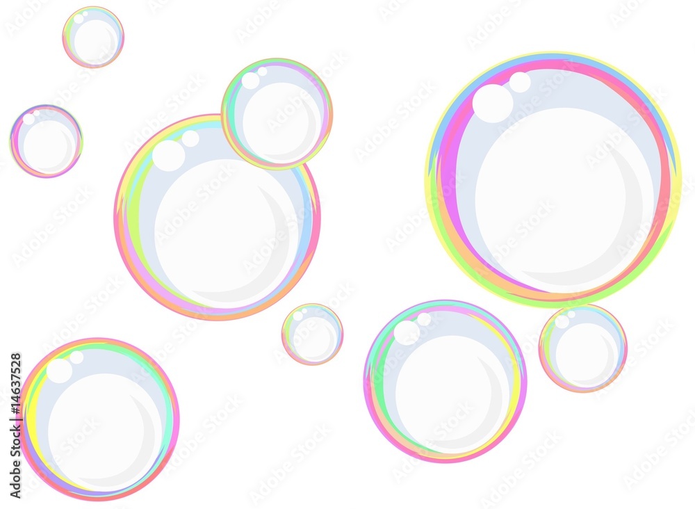 Rainbow soap bubbles Rainbow soap bubbles