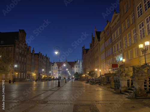 Long Market Square in Gdańsk, Poland