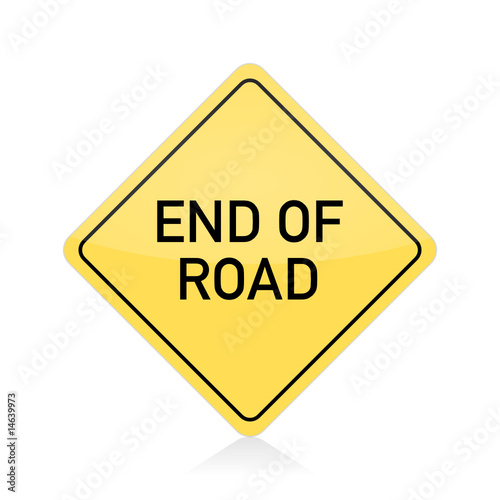 road-sign end of road