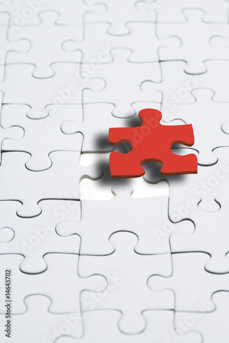 rotes Puzzleteil