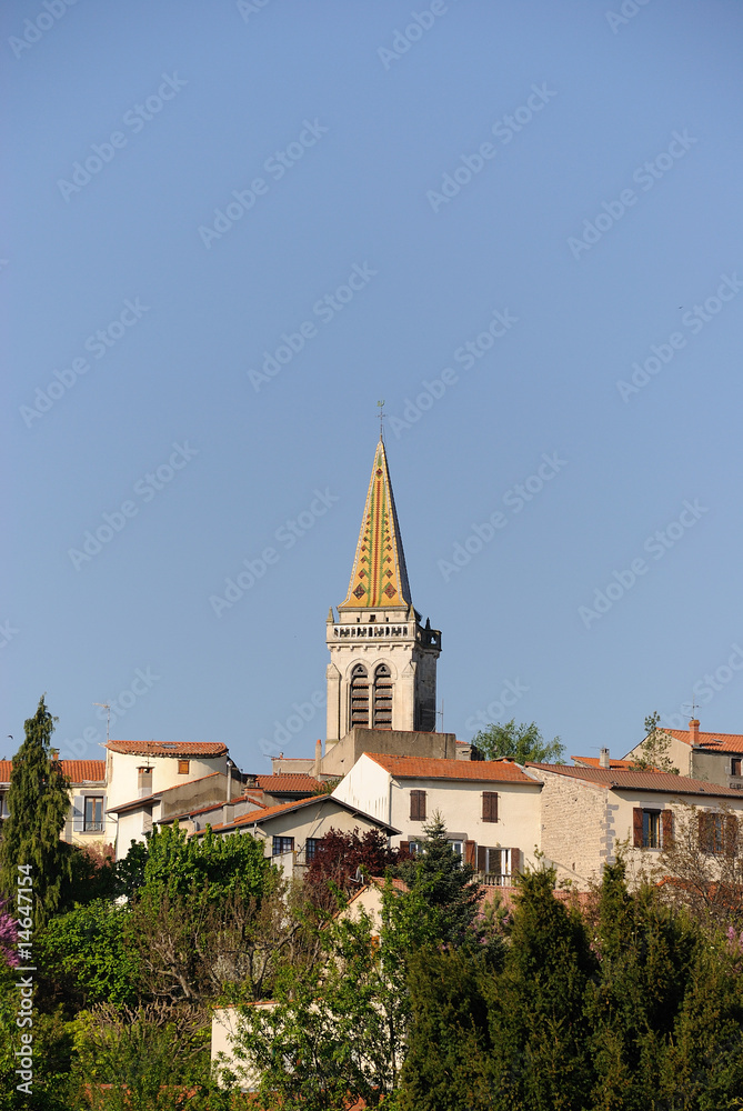 Clocher de l’église d’Orcet : Puy de Dôme