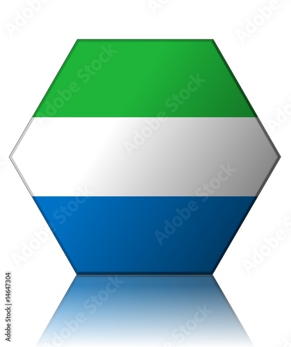 Free Download sierra leone drapeau hexagone sierra leone flag - GFXLoad