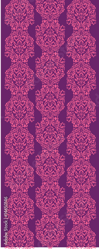 Tapisserie baroque rose et prune