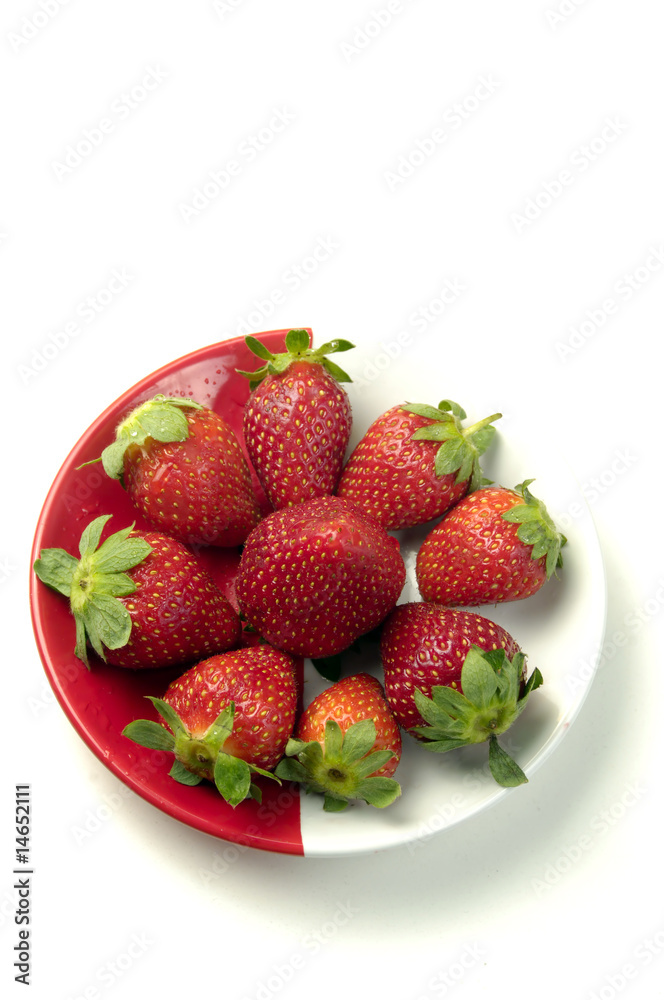 Fragole nel piatto Fragole nel piatto