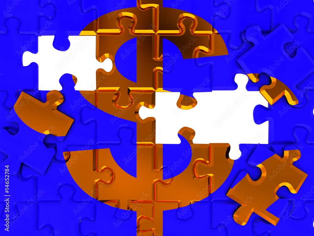 Fototapeta premium business puzzle
