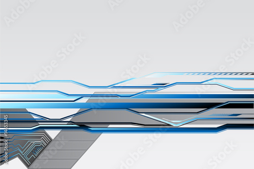 tech lines - blue