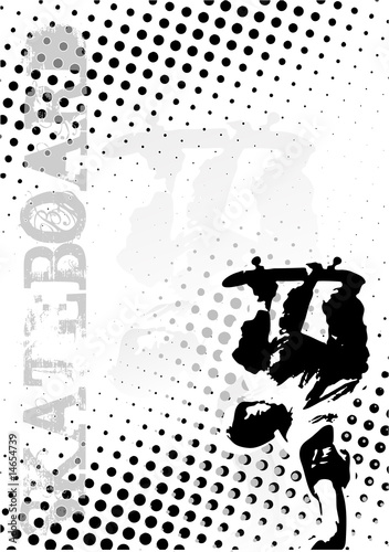 skateboard dots poster background