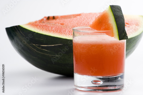 refreshing cold watermelon juice