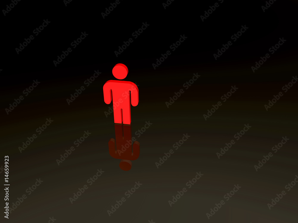 Einsame Person im Dunkeln, Nacht Einsame Person im Dunkeln, Nacht