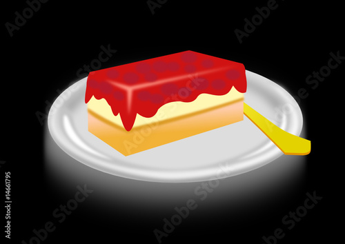Teller mit Kuchen