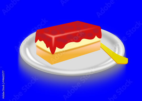 Teller mit Kuchen