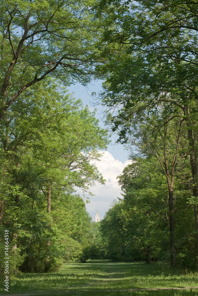 Fototapeta premium Bavarian Landscape with Church