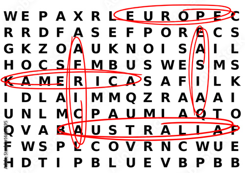 crossword, europe and world