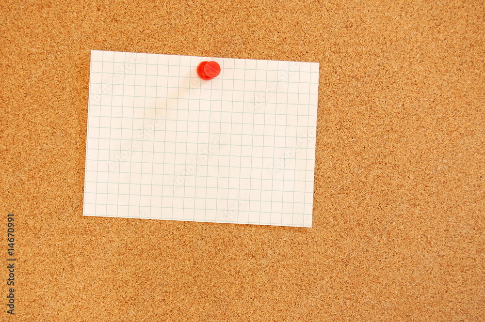 blank sheet of paper on bulletin board blank sheet of paper on bulletin board
