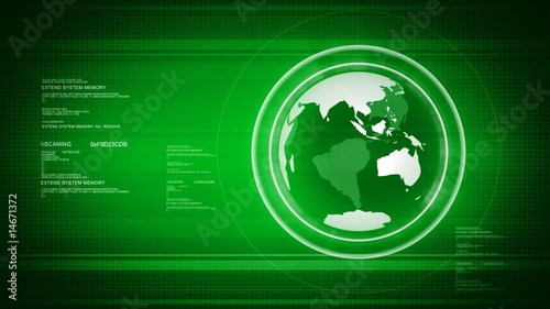 HD Digital world with Globe. There are formats PAL