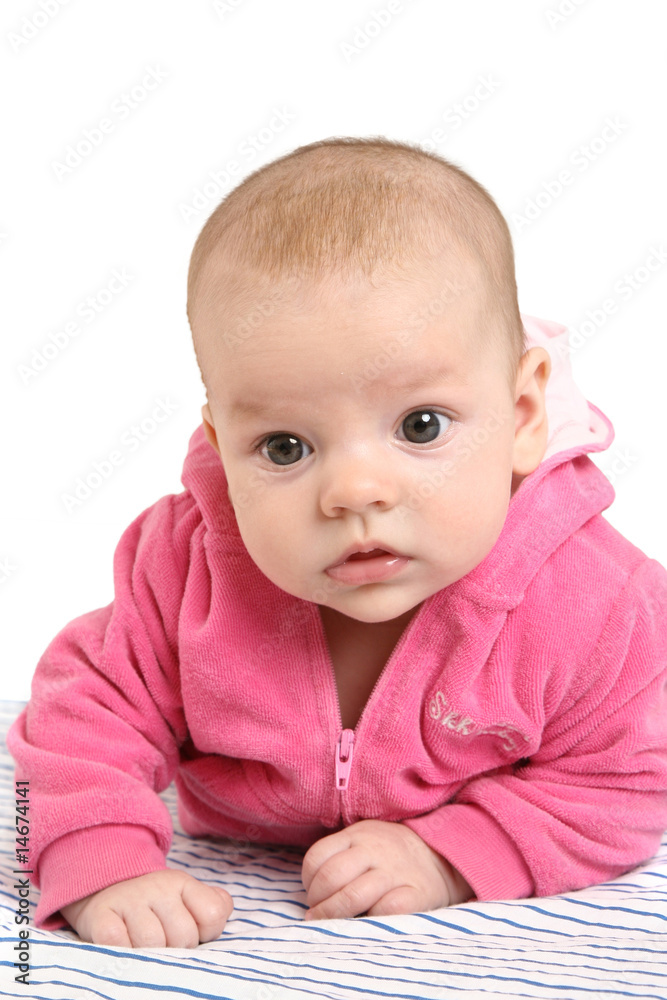 Close-up portrait of adorable baby