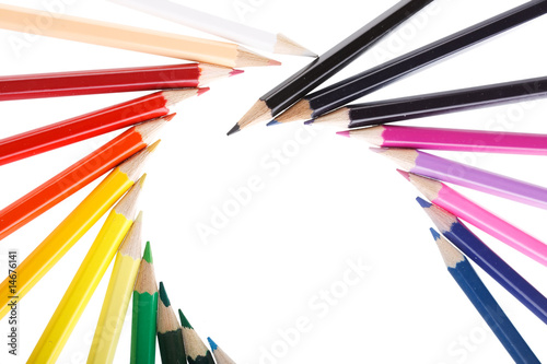 coloured pencils