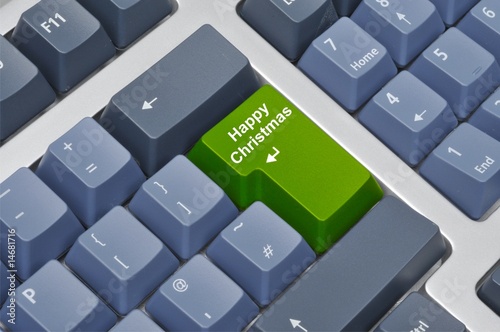 Keyboard happy Christmas