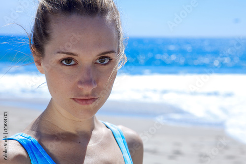 Beautiful Woman at the Beach photo