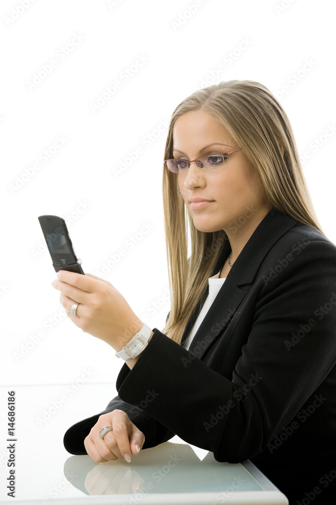 Businesswoman using mobile phone Businesswoman using mobile phone
