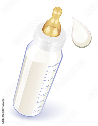Biberon plein de lait