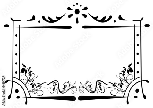 Karte mit Ornamenten