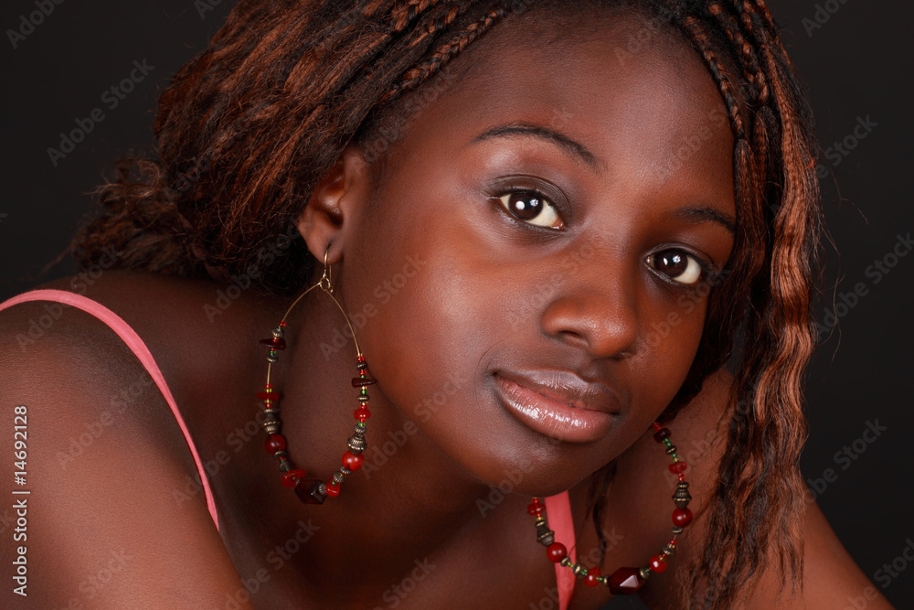 Fototapeta premium beautiful african girl