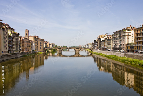 Bridge Over Arno River in Florence Italy