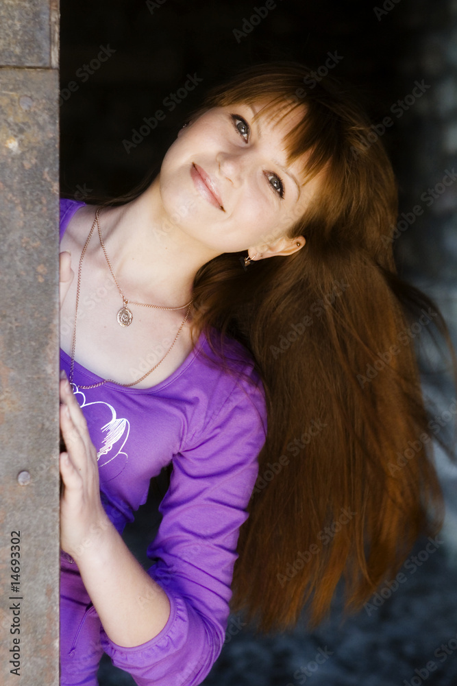 Fototapeta premium Portrait of the beautiful girl