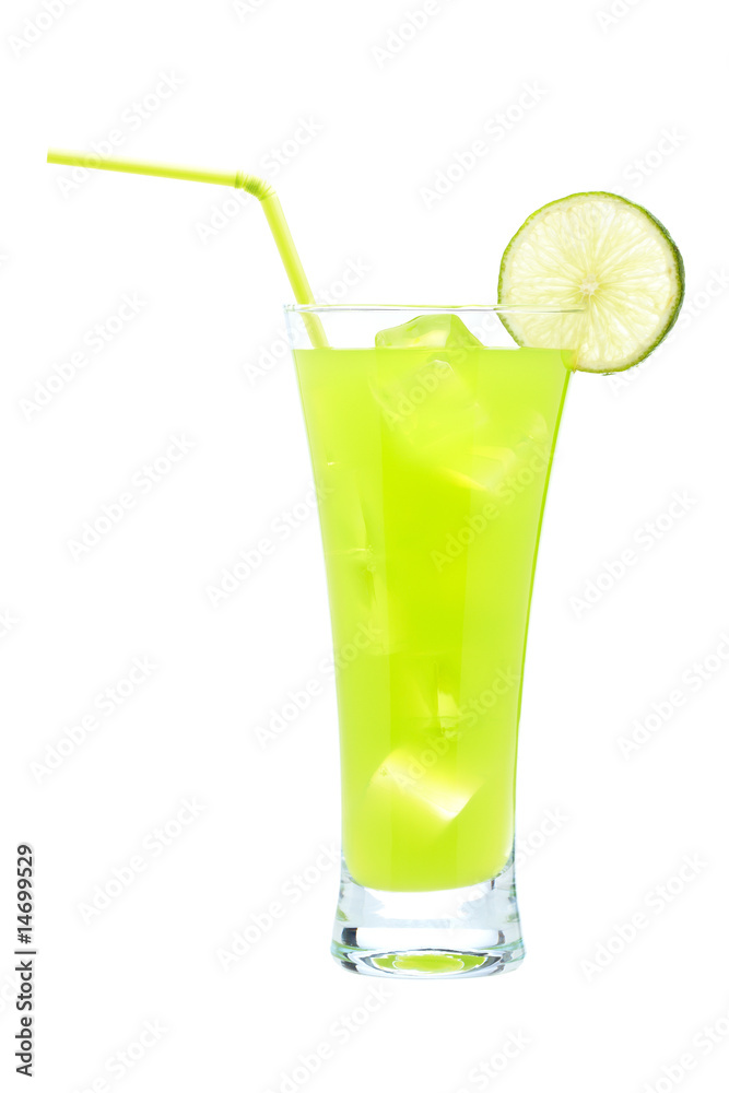 Lime juice with a slice Lime juice with a slice