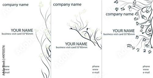 abstract business visit card design. vector