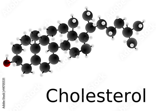 Molécule de cholestérol photo