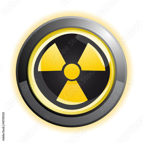 Bouton danger radioactif