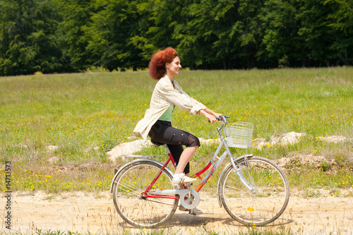Woman with bike