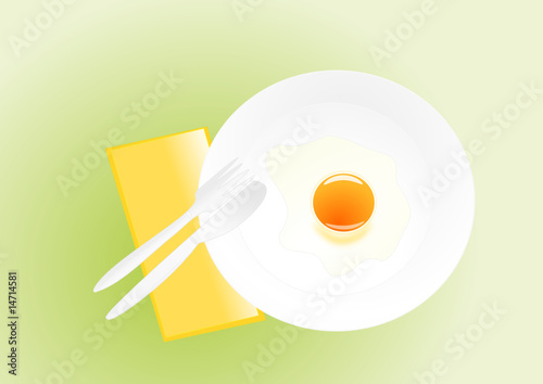 spiegelei illustration