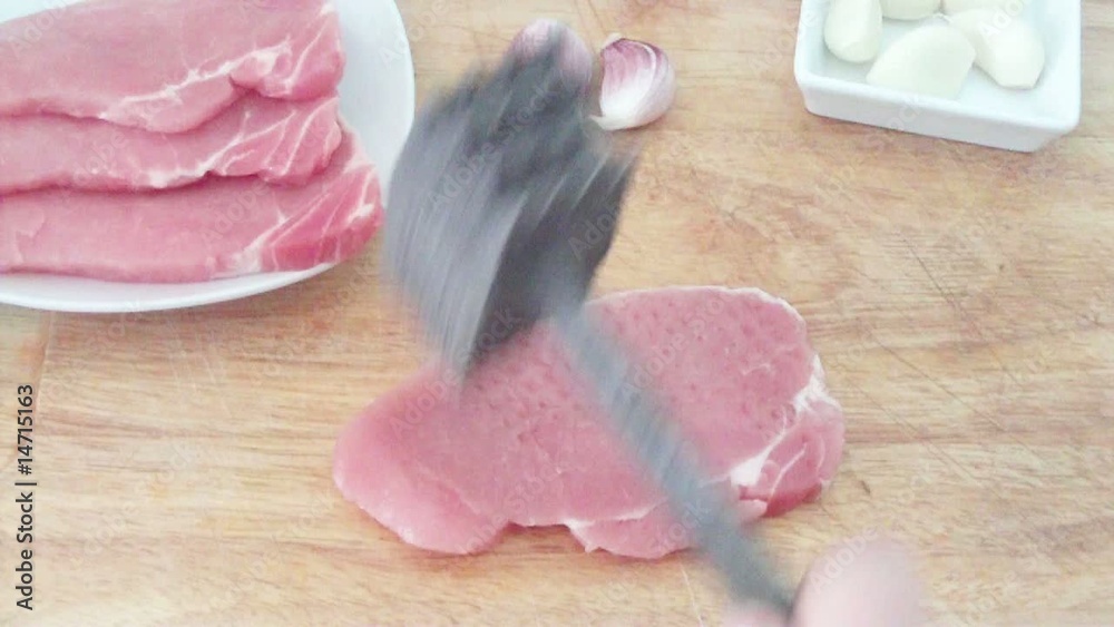 Fleisch klopfen