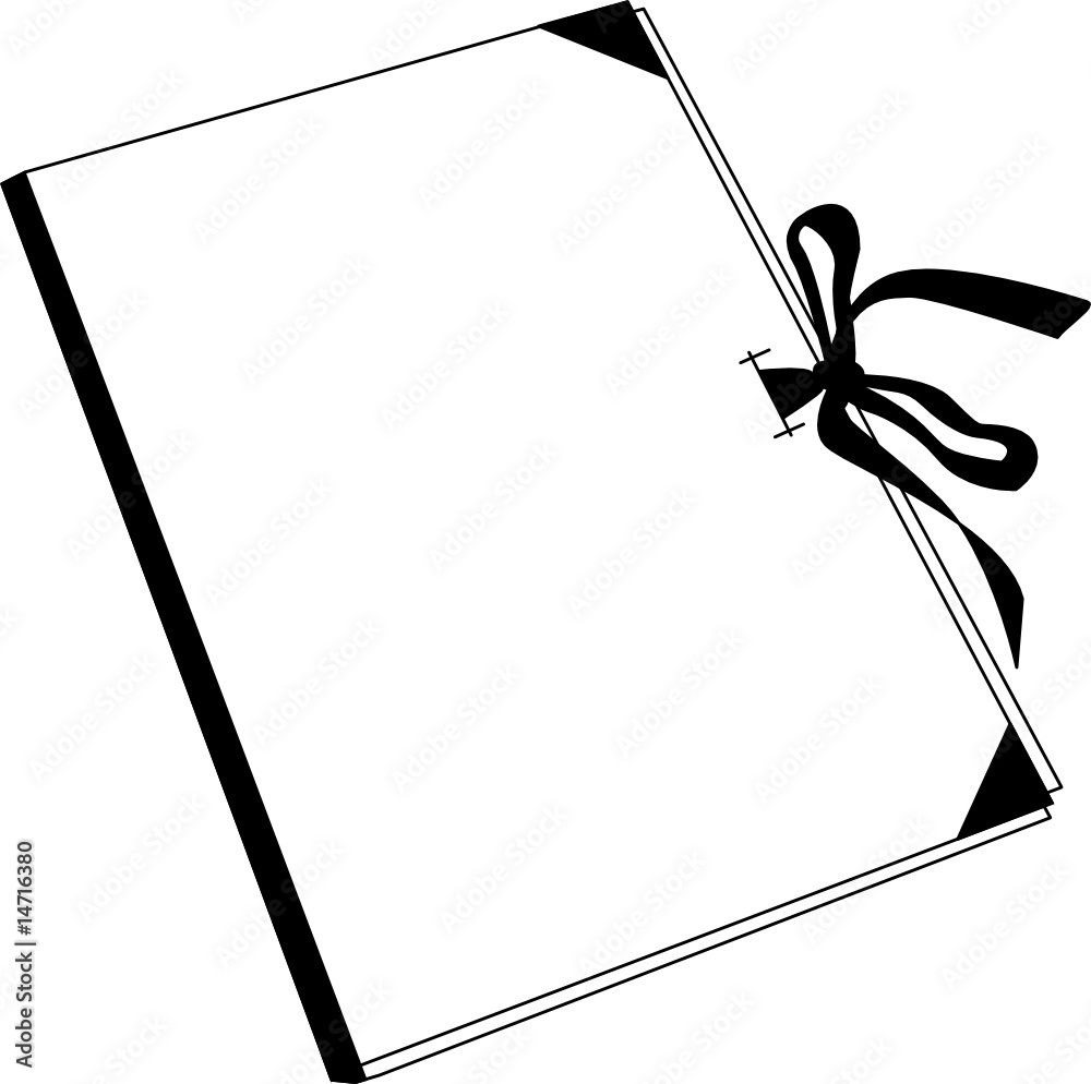 Obraz premium Mappe weiß