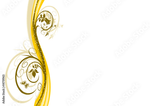 Blumen und Ornamente als Design