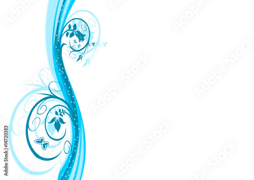 Blumen und Ornamente als Design