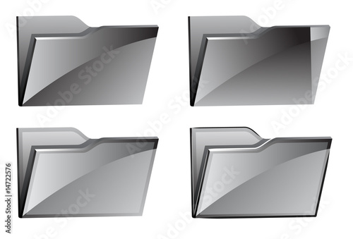set of folder icons