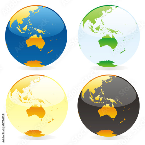 vector world globes
