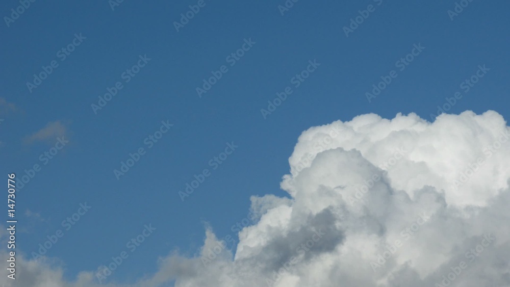 White clouds and blue sky. Time lapse White clouds and blue sky. Time lapse