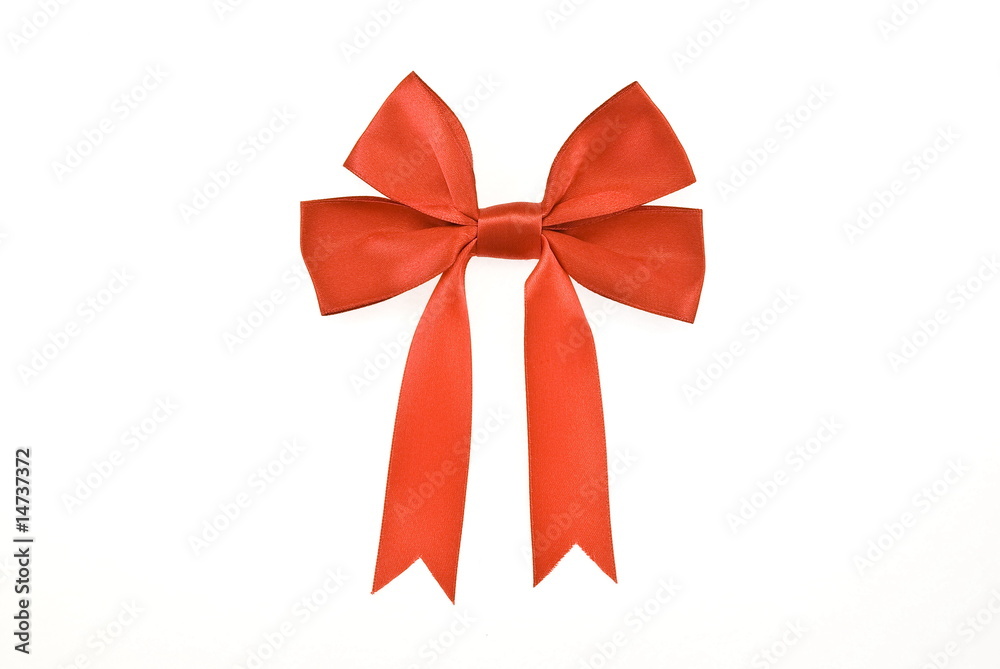 Red bow for design