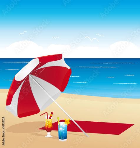 Drinks on the beach
