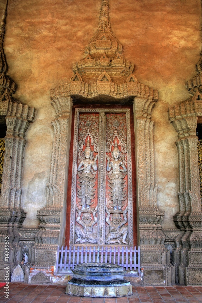 Temple in Vientiane -  Lao / Laos