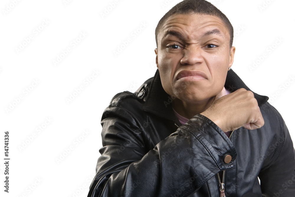 The aggressive young man The aggressive young man