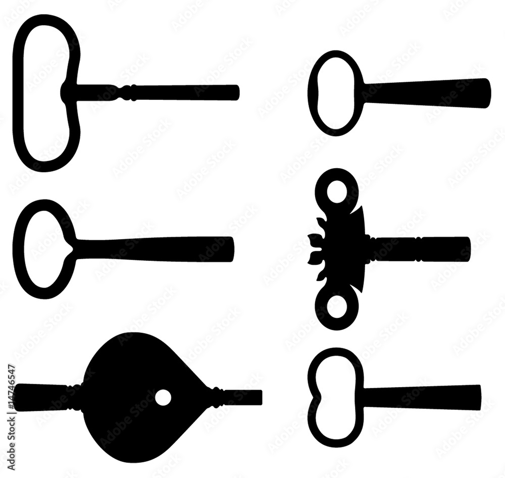 Old clock keys Old clock keys