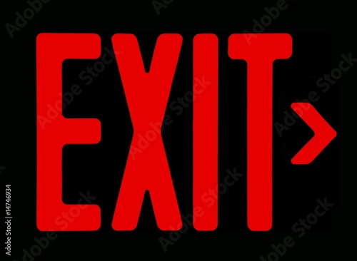 Exit sign